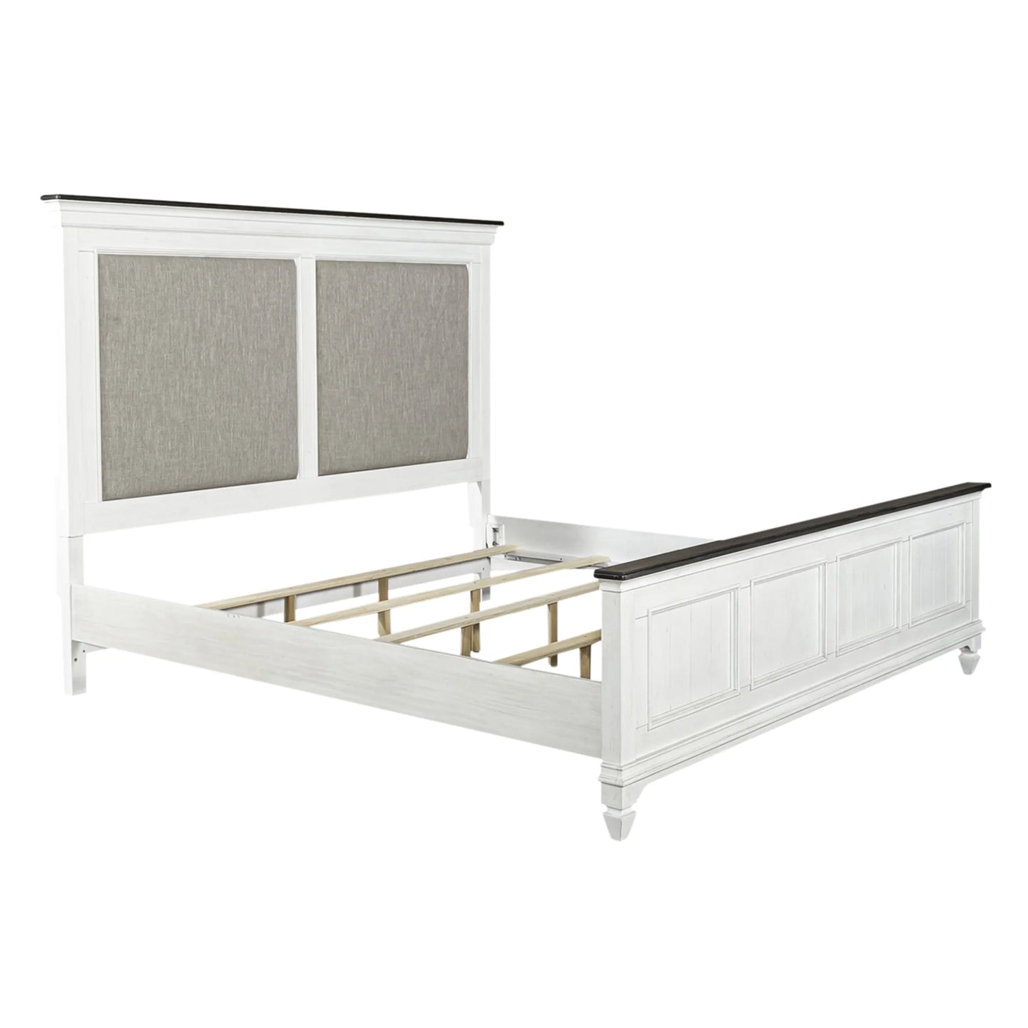 Allyson Park - Queen Upholstered Bed - White 1