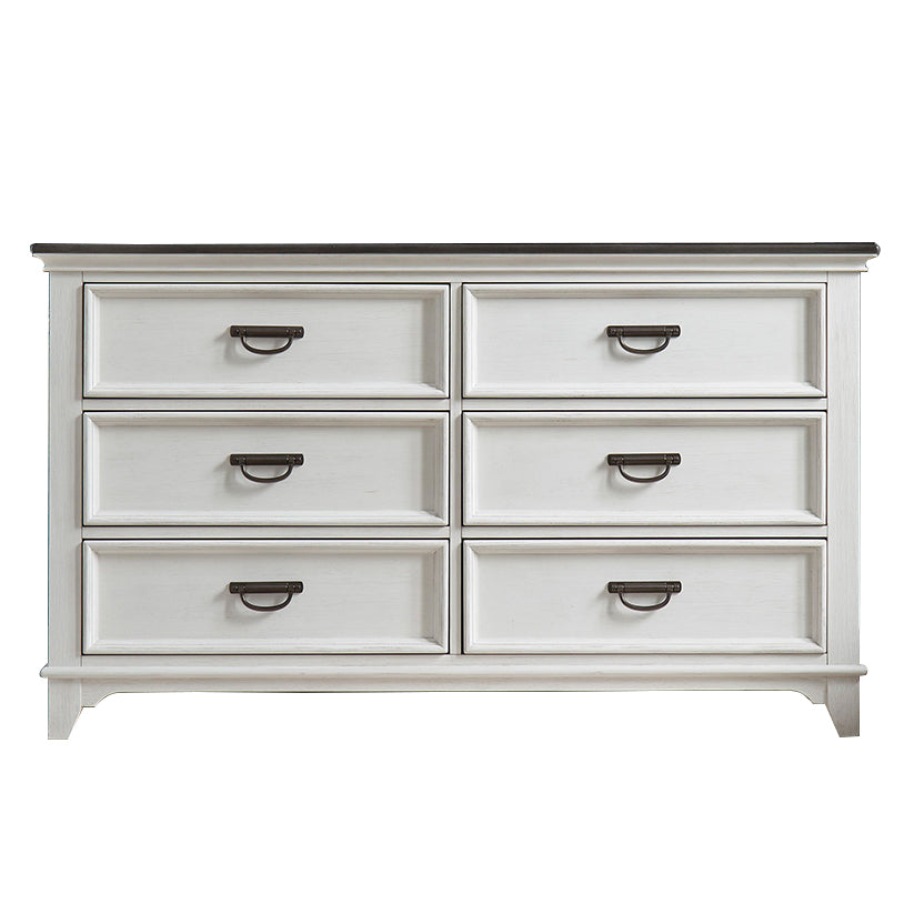 Allyson Park - 6 Drawer Dresser - White