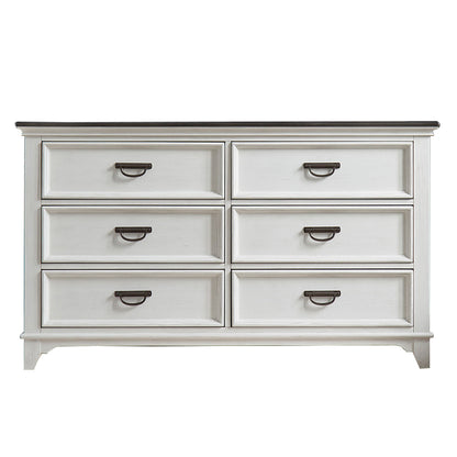 Allyson Park - 6 Drawer Dresser - White