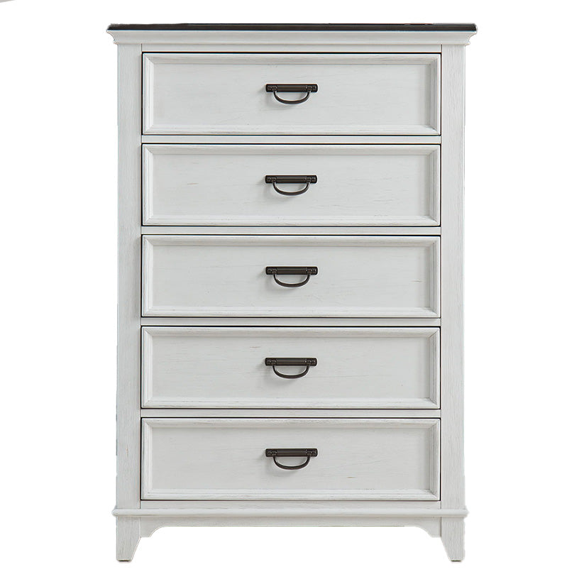 Allyson Park - 5 Drawer Chest - White