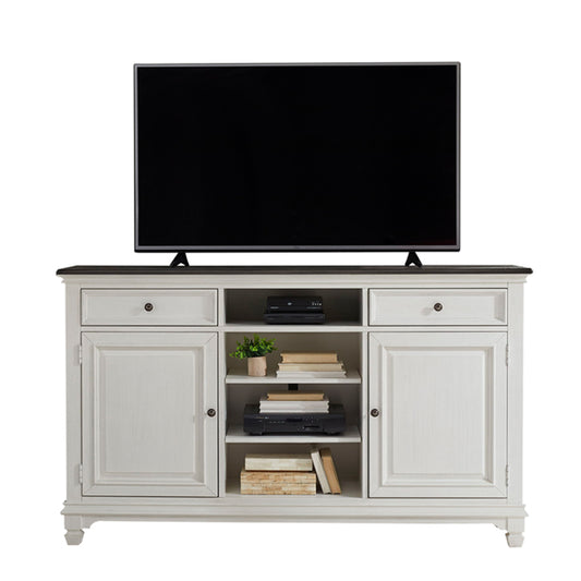 Allyson Park - 68" Highboy TV Console - White