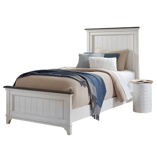 Allyson Park - Twin Panel Bed - White