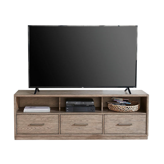 City Scape - Entertainment TV Console - Burnished Beige