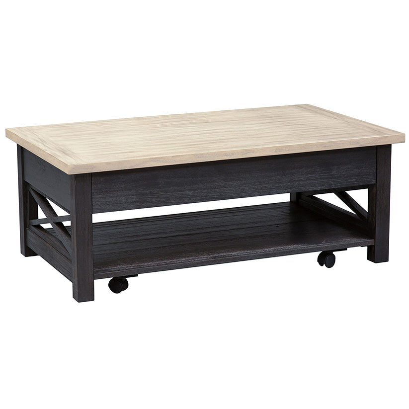 Heatherbrook - Lift Top Cocktail Table - Black