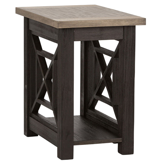 Heatherbrook - Chair Side Table - Black