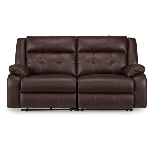 Punch Up - Walnut - 2-Piece Power Reclining Sectional Loveseat