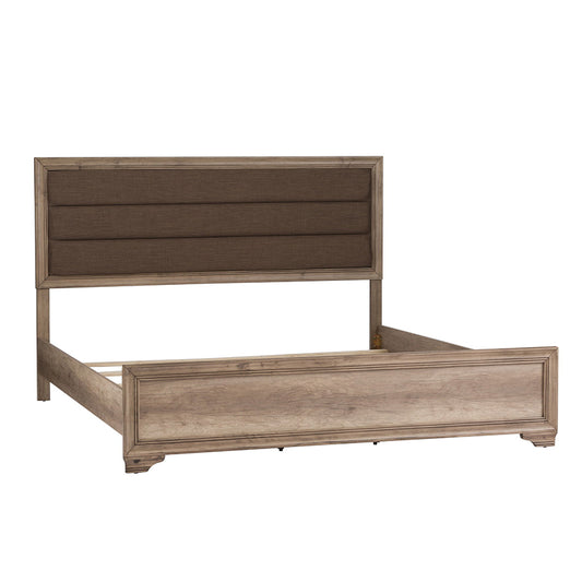 Sun Valley - King Upholstered Bed - Light Brown