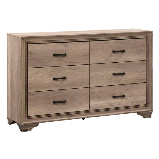 Sun Valley - 6 Drawer Dresser - Light Brown