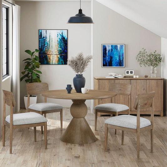 Briarcrest - Opt 5 Piece 48" Round Table Set - Tobacco