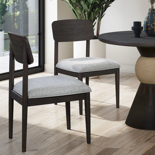 Briarcrest - Panel Back Side Chair (RTA) - Dark Smoke