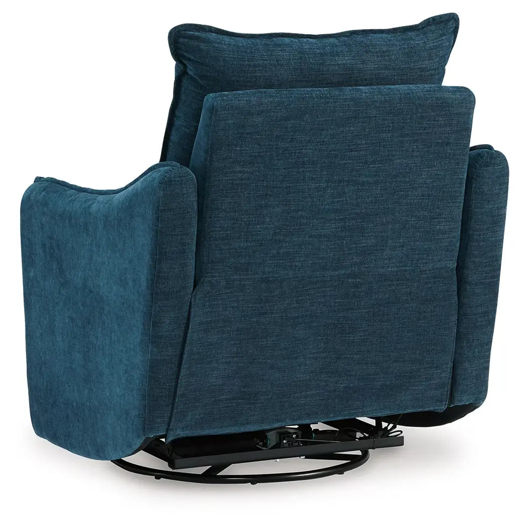 Mcburg - Navy - Swivel Power Recliner