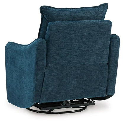 Mcburg - Navy - Swivel Power Recliner