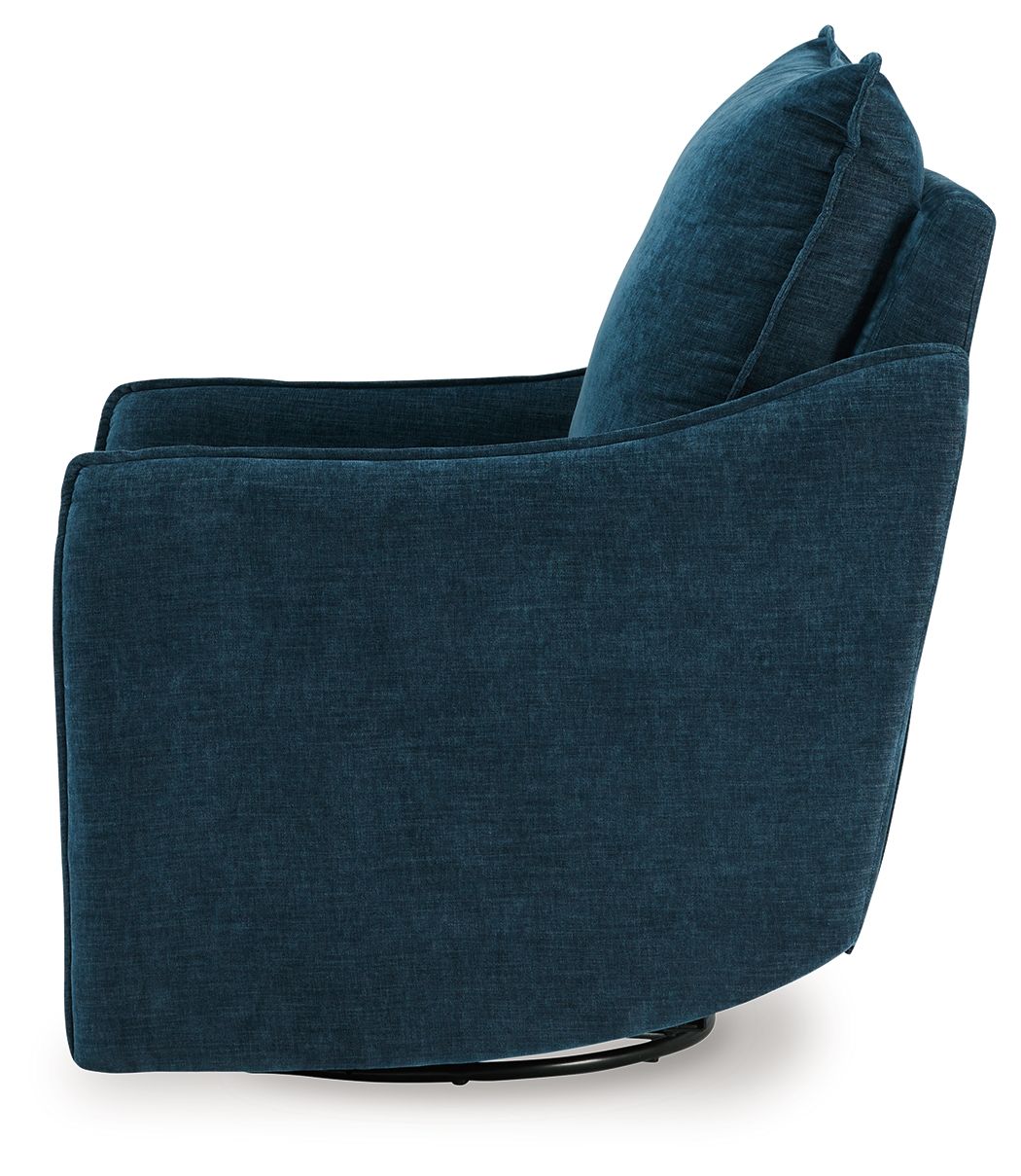 Mcburg - Navy - Swivel Power Recliner