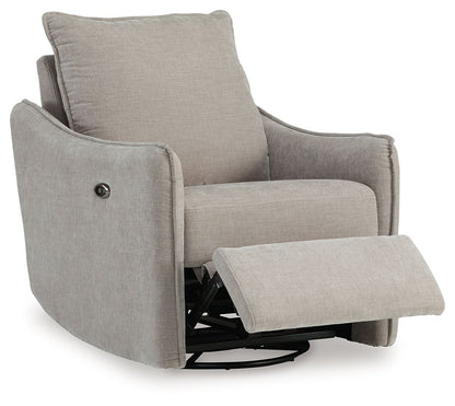 Mcburg - Taupe - Swivel Power Recliner