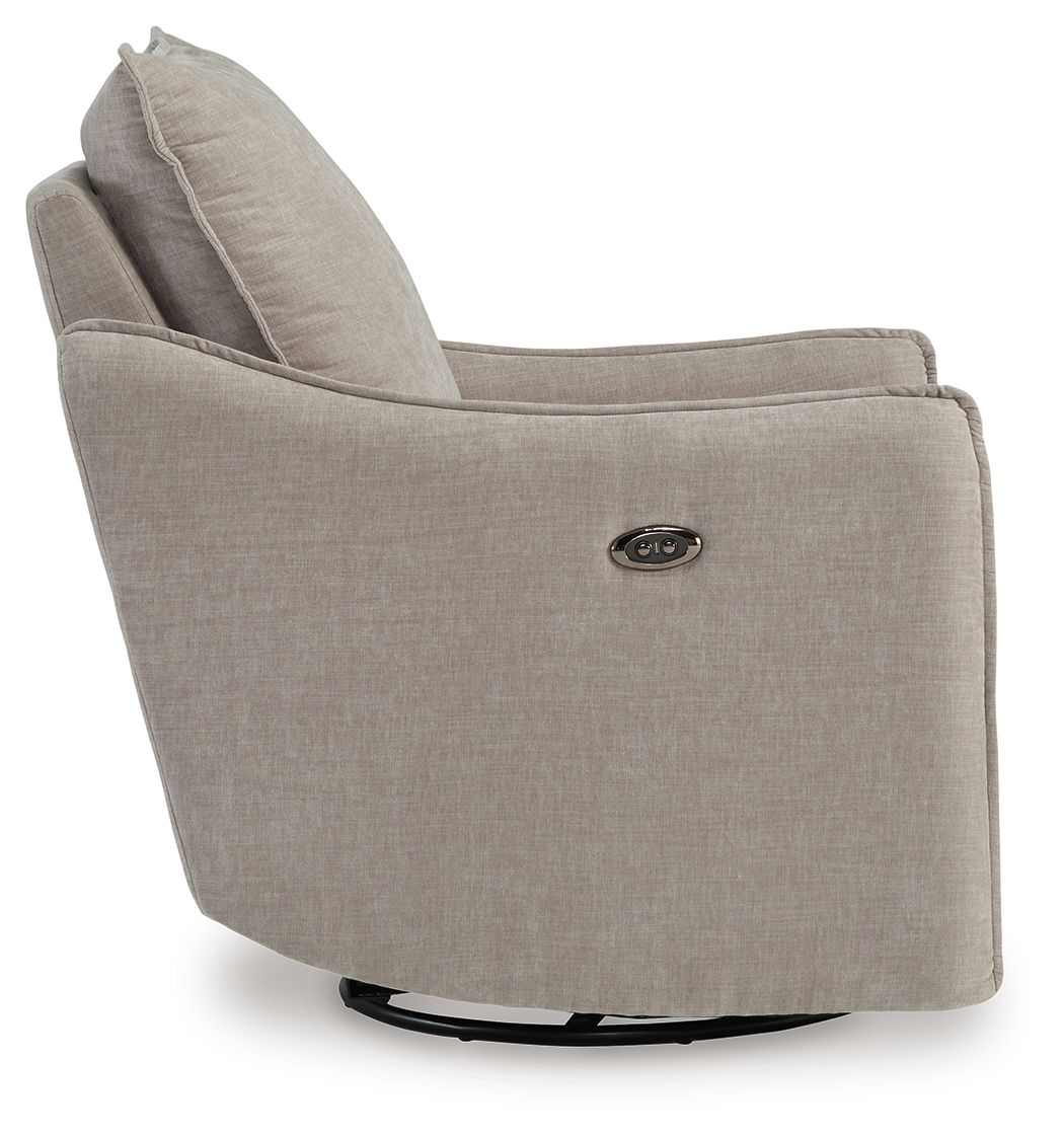 Mcburg - Taupe - Swivel Power Recliner