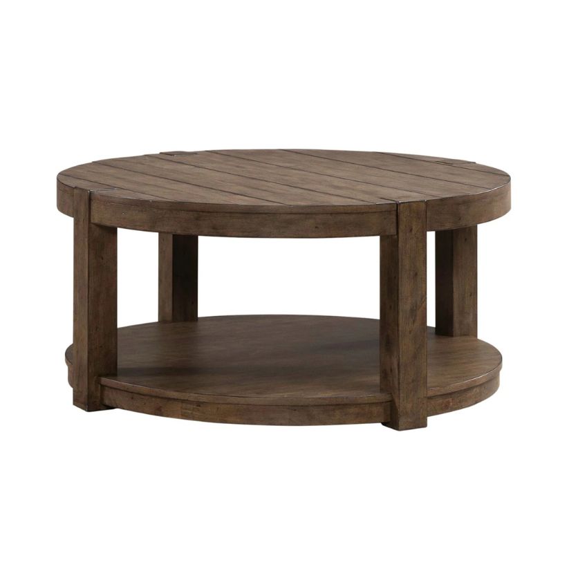 Broadmore - Round Cocktail Table - Brown