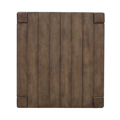 Broadmore - Square Chairside Table - Brown