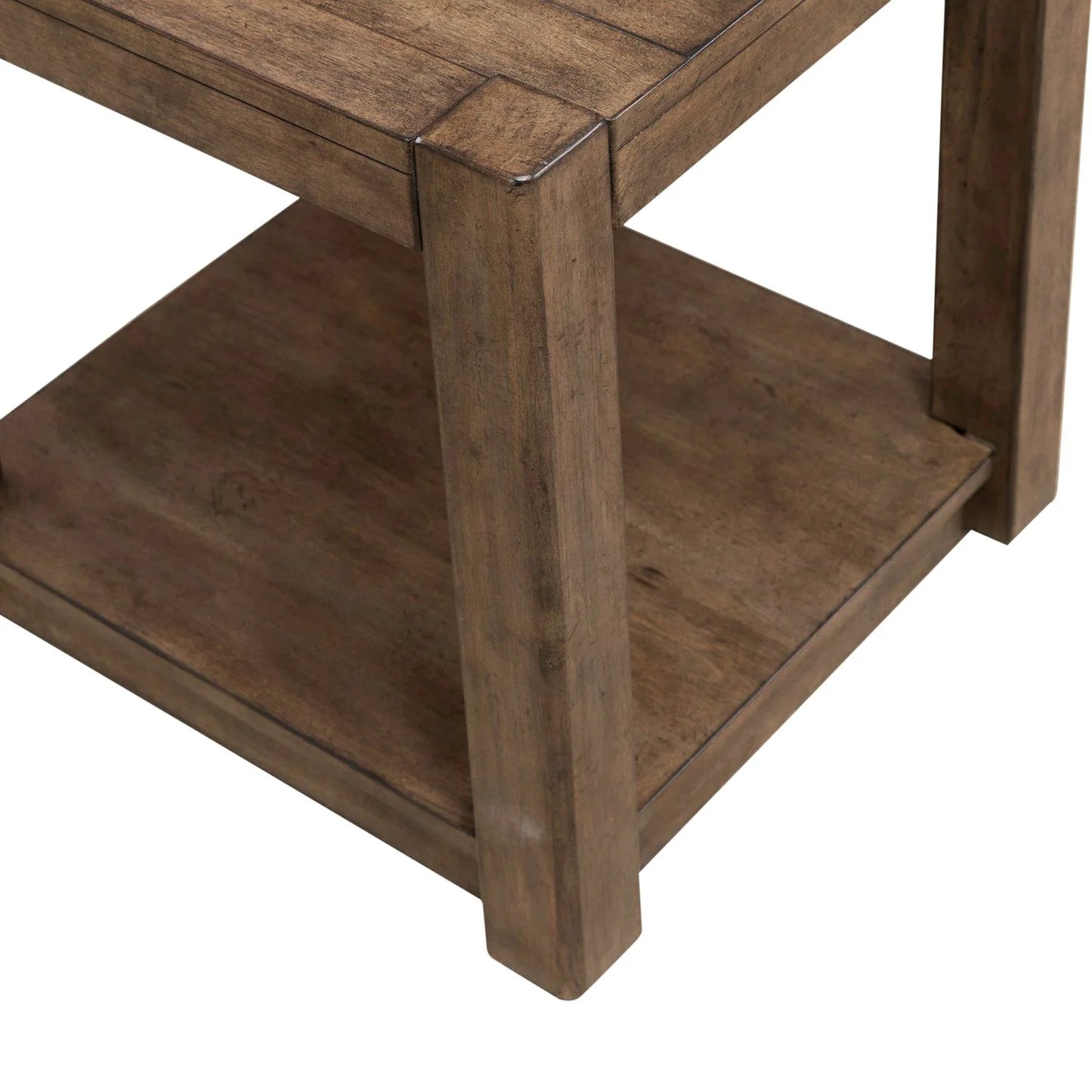 Broadmore - Square Chairside Table - Brown