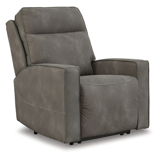 Next-gen Durapella - Slate - Power Recliner / Adj Headrest