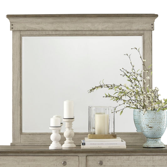 Ivy Hollow - Landscape Mirror - White