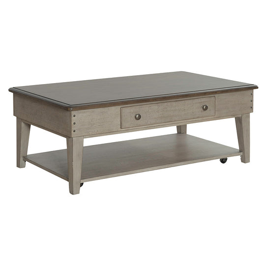 Ivy Hollow - Drawer Cocktail Table - White