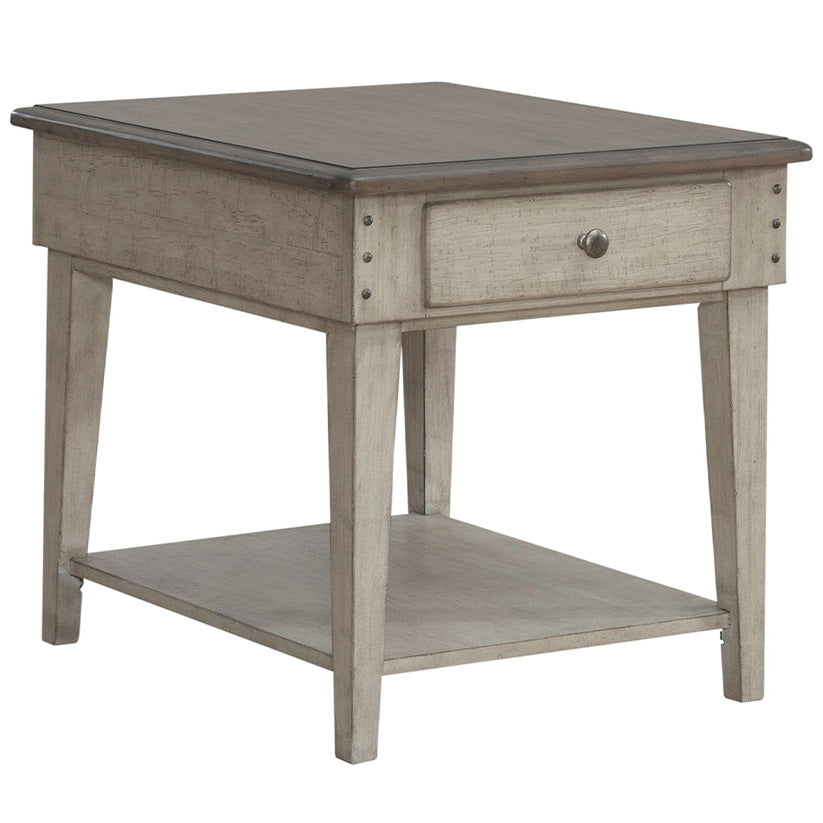 Ivy Hollow - Drawer End Table - White