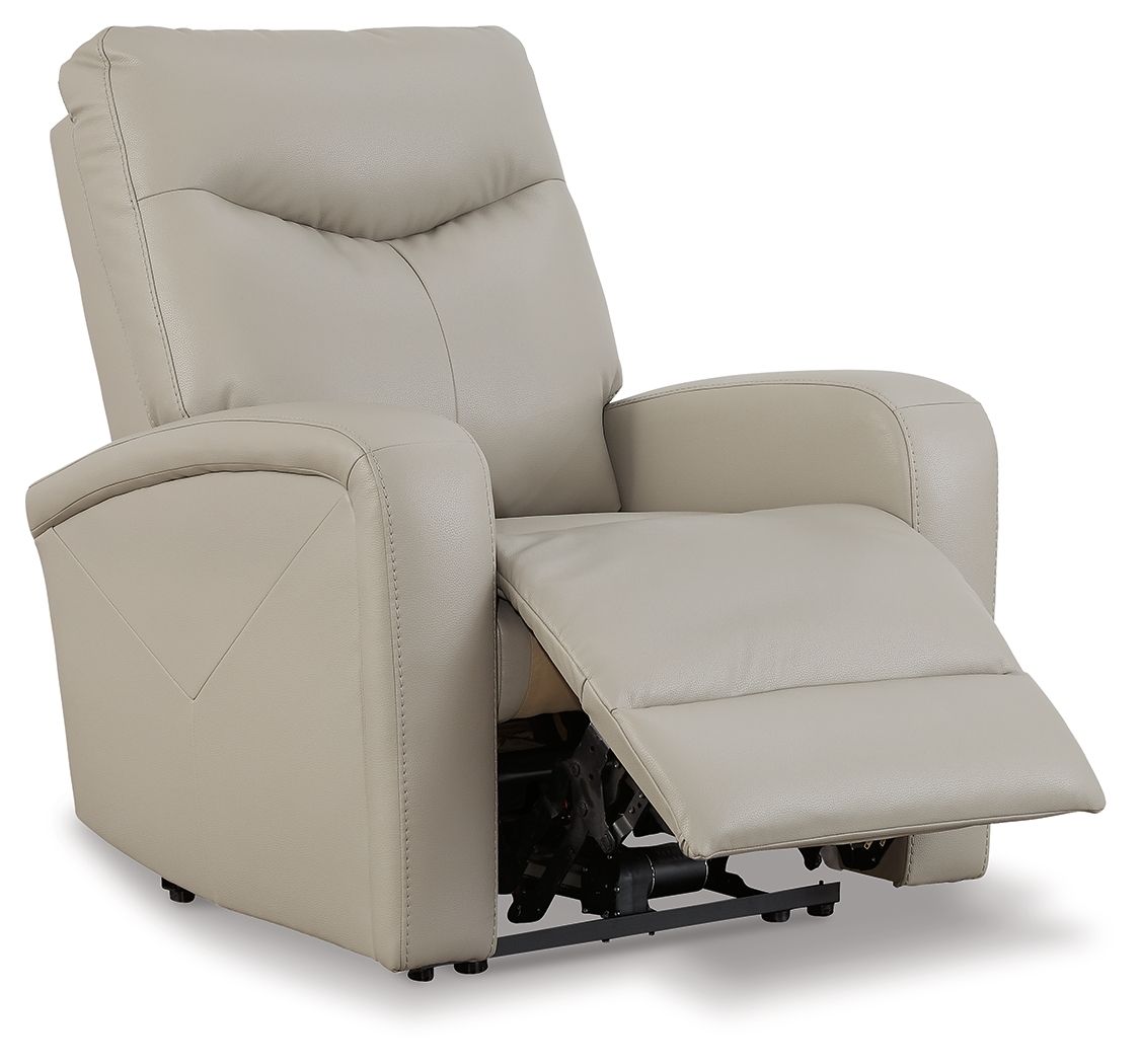 Ryversans - Dove Gray - Pwr Recliner / Adj Headrest