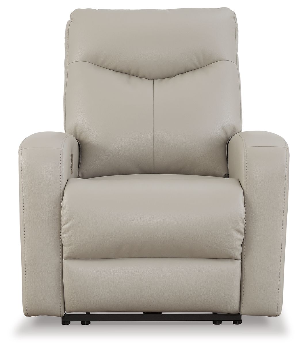 Ryversans - Dove Gray - Pwr Recliner / Adj Headrest