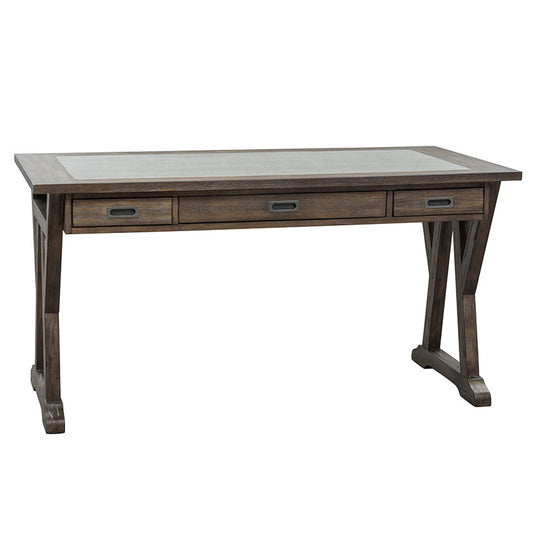 Stone Brook - Complete 3 Piece Desk - Dark Brown