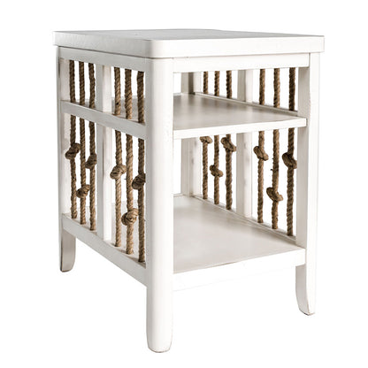 Dockside - Chair Side Table - White