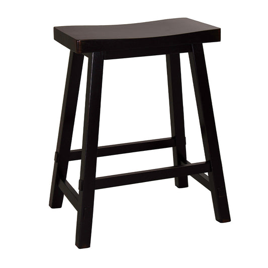 Creations - 24" Sawhorse Counter Stool - Black