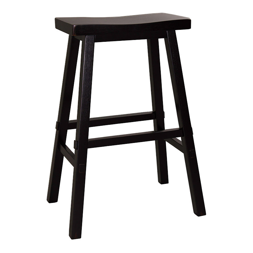 Creations - 30" Sawhorse Barstool - Black