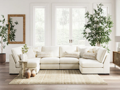Donelson Creek - Vanilla - 6-Piece Sectional
