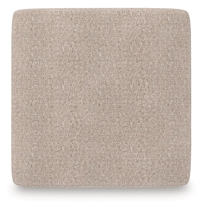 Newellen - Oversized Accent Ottoman - Beige