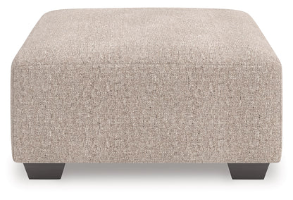 Newellen - Oversized Accent Ottoman - Beige