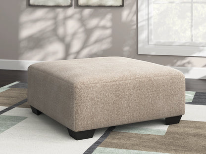 Newellen - Oversized Accent Ottoman - Beige