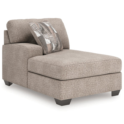 Newellen - 3-Piece Sleeper Sectional With LAF Corner Chaise And RAF Sofa - Beige