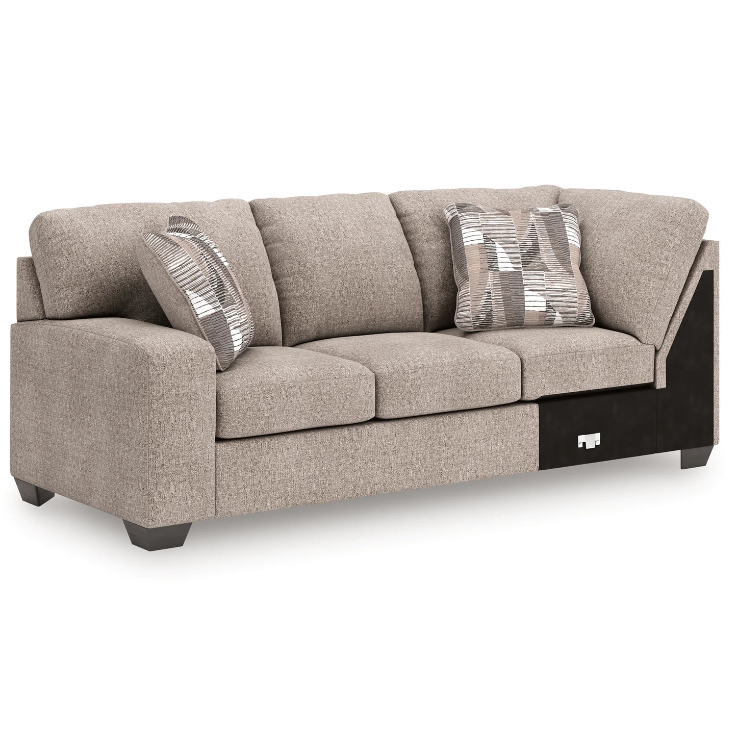Newellen - 3-Piece Sleeper Sectional With RAF Corner Chaise And LAF Sofa - Beige
