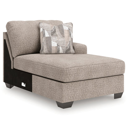 Newellen - 3-Piece Sectional With Double Chaise - Beige