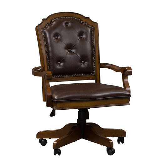 Amelia - Jr Executive Office Chair - Dark Brown