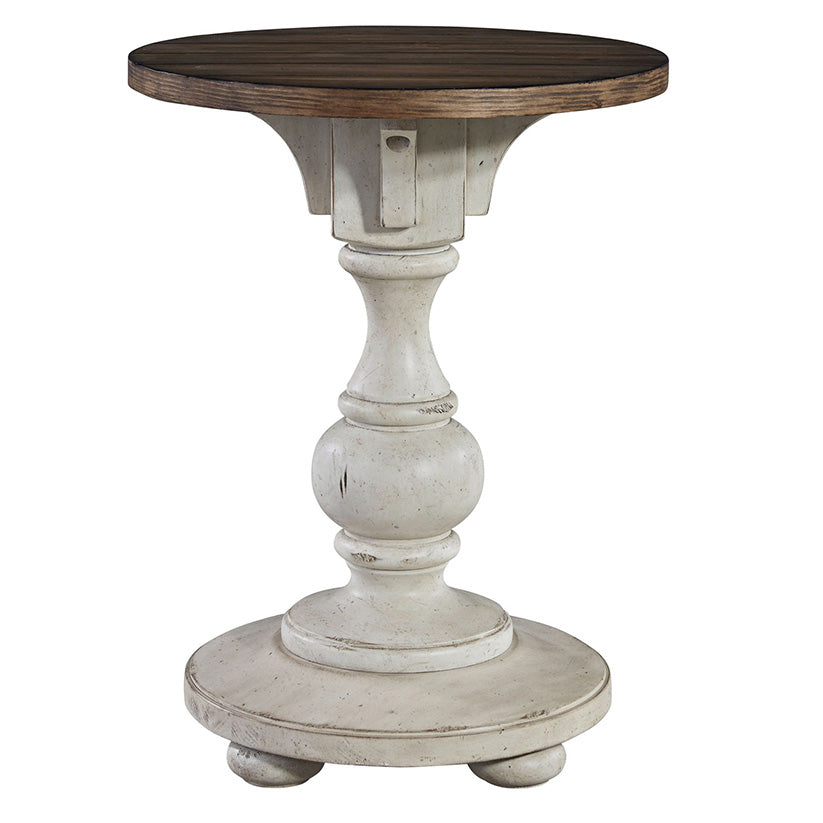 Morgan Creek - Chair Side Table - White