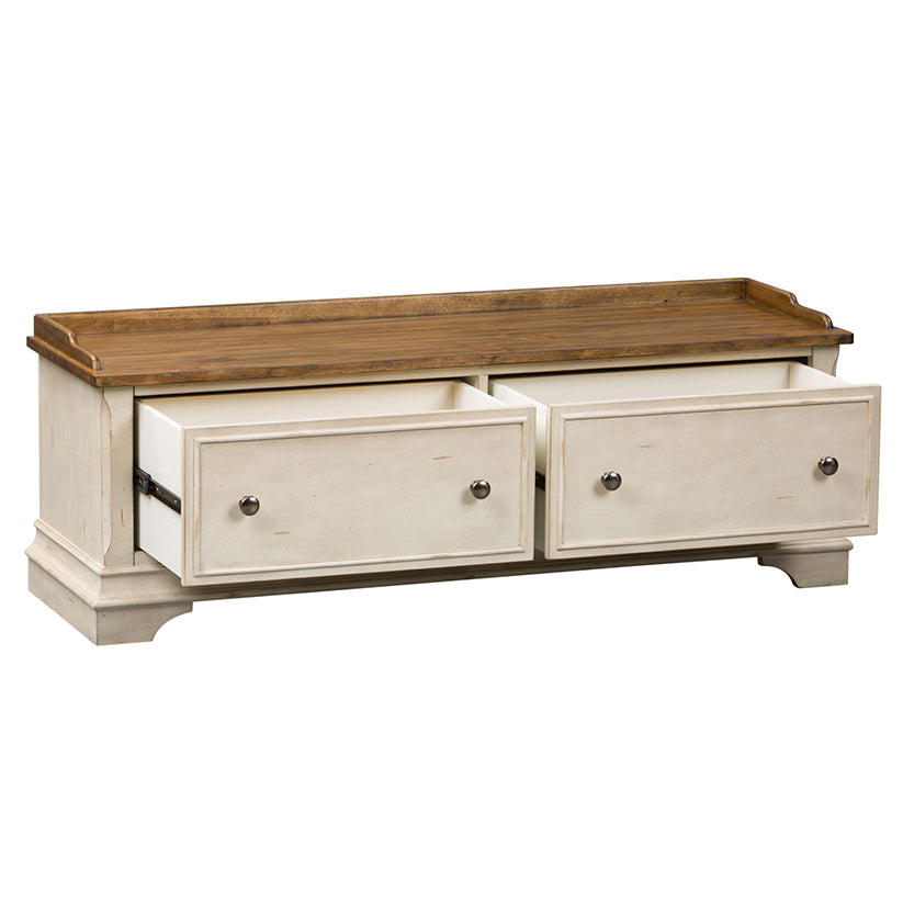 Morgan Creek - Storage Hall Bench - White