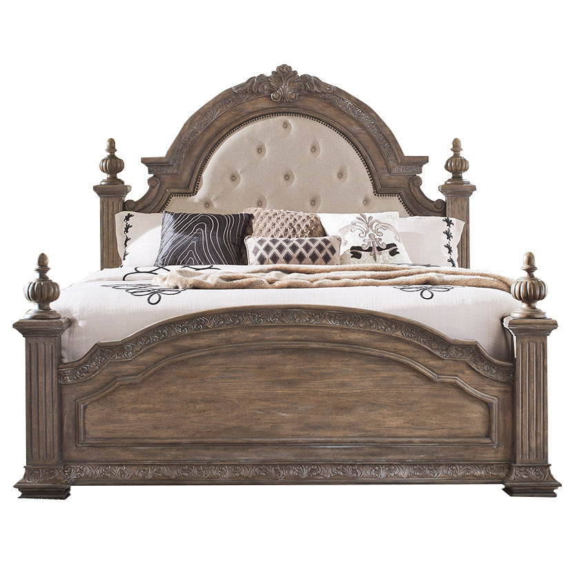 Carlisle Court - King Poster Bed - Medium Brown