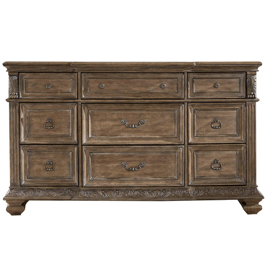 Carlisle Court - 9 Drawer Dresser - Medium Brown