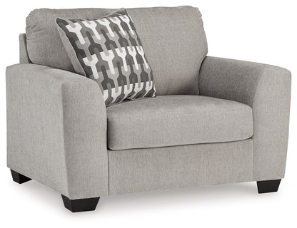 Avenal Park - 4 Pc. - Sofa, Loveseat, Chair And A Half, Ottoman - Flannel