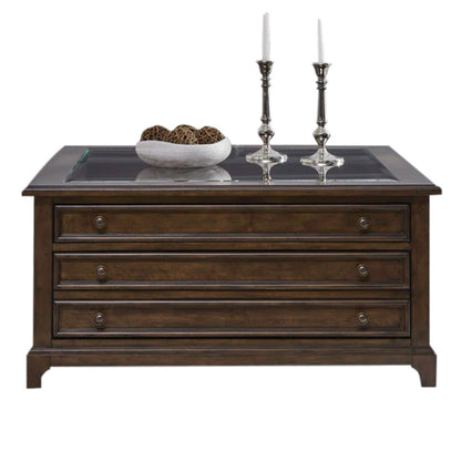 Arden Road - Square Collector Cocktail Table - Satin Cherry