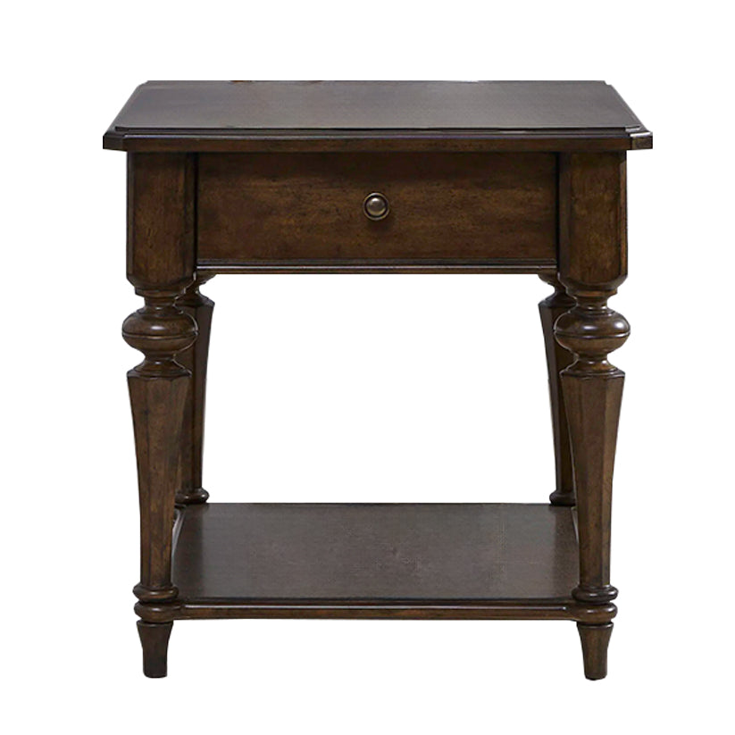 Arden Road - Drawer End Table - Satin Cherry