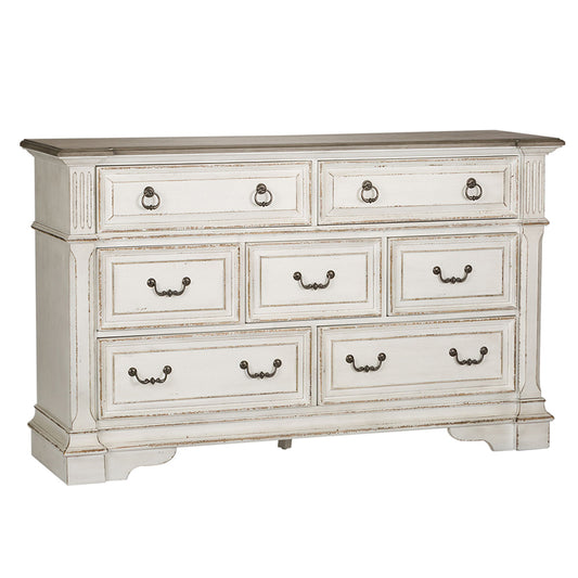 Abbey Park - 7 Drawer Dresser - White