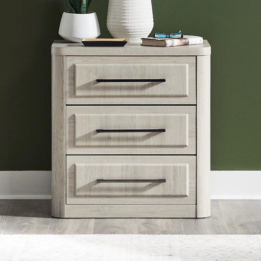 Modern Play - Nightstand With Charging Station - White