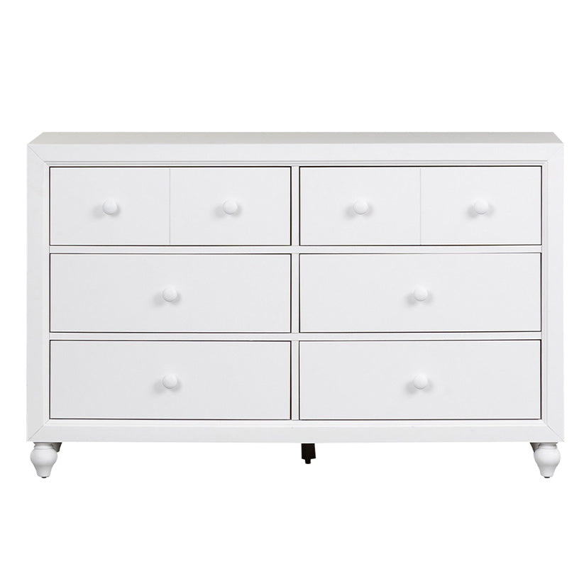 Cottage View - 6 Drawer Dresser - White